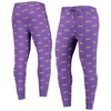 THE WILD COLLECTIVE PURPLE LOS ANGELES LAKERS ALLOVER LOGO JOGGER PANTS