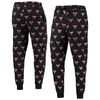 THE WILD COLLECTIVE BLACK CHICAGO BULLS ALLOVER LOGO JOGGER PANTS