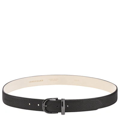 Longchamp Ceinture Femme Roseau In Black