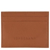 Longchamp Porte-carte Le Foulonné In Caramel