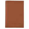 Longchamp Passport Cover Le Foulonné In Caramel