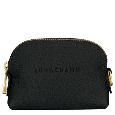 Longchamp Porte-monnaie Le Foulonné In Black