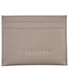 Longchamp Porte-carte Le Foulonné In Turtledove