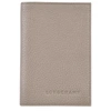 Longchamp Women's Le Foulonné Leather Passport Cover In Turtledove