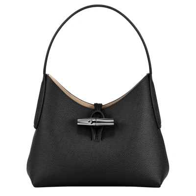 Longchamp Hobo Bag S Roseau In Black