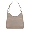 Longchamp Sac Porté Épaule M Le Foulonné In Turtledove