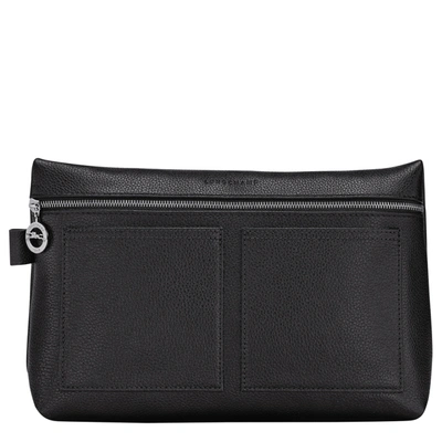 Longchamp Trousse De Toilette Le Foulonné In Black