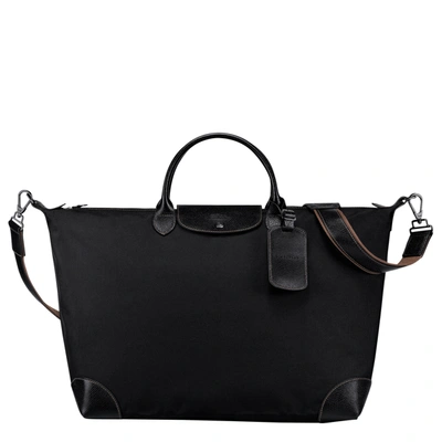Longchamp Travel Bag L Boxford In Black