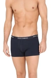 Dolce & Gabbana Pack Of Two Logo Cotton-blend Jersey Boxer Briefs In Navy