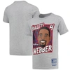Mitchell & Ness Youth  Dikembe Mutombo Gray Denver Nuggets Hardwood Classics King Of The Court Player In Heather Gray