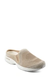 Easy Spirit Women's Take Knit Slip-on Mules Women's Shoes In Warm Beige/ Wheat