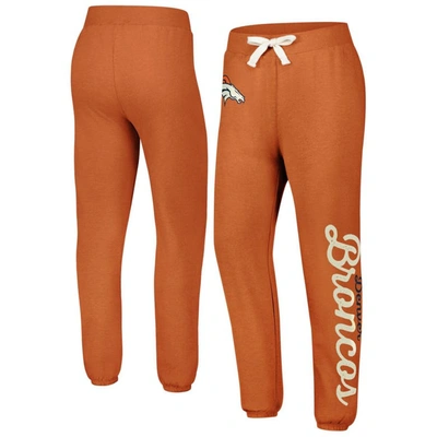 G-iii 4her By Carl Banks Women's  Orange Denver Broncos Scrimmage Fleece Pants
