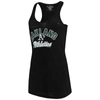 SOFT AS A GRAPE SOFT AS A GRAPE BLACK OAKLAND ATHLETICS MULTICOUNT RACERBACK TANK TOP