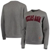PRESSBOX PRESSBOX HEATHER CHARCOAL TEXAS A&M AGGIES MOOSE QUILTED PULLOVER SWEATSHIRT