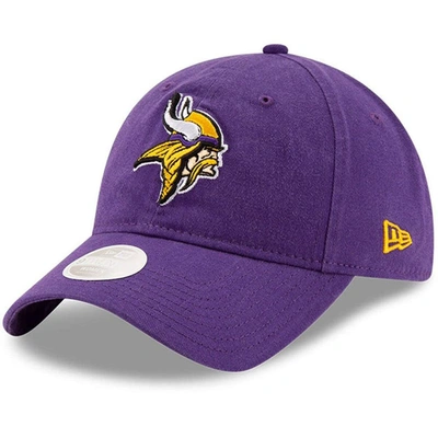 New Era Purple Minnesota Vikings Core Classic Primary 9twenty Adjustable Hat