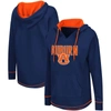 Colosseum Navy Auburn Tigers Tunic Pullover Hoodie In Navy