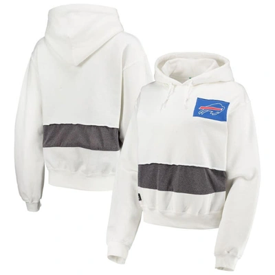 REFRIED APPAREL REFRIED APPAREL WHITE BUFFALO BILLS SUSTAINABLE CROP DOLMAN PULLOVER HOODIE