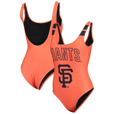 Foco Women's  Orange San Francisco Giants One-piece Bathing Suit