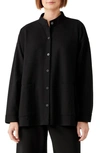 EILEEN FISHER EILEEN FISHER STAND COLLAR OVERSHIRT