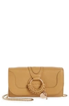 SEE BY CHLOÉ HANA LARGE LEATHER WALLET ON A CHAIN