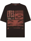 Dolce & Gabbana Eyes Talk Graphic-print T-shirt In Kr