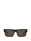 Prada Brown Polarized Square Mens Sunglasses Pr 19xs 01a01d 54 In Tortoise