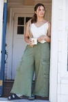 Daily Practice By Anthropologie Utility Wide-leg Pants In Green