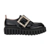 ROGER VIVIER VIV CREEPERS STRASS BUCKLE LOAFERS