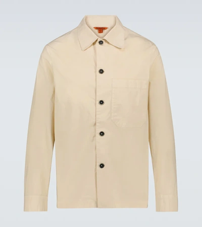 Barena Venezia Point Collar Cotton Blend Shirt Jacket In Neutral