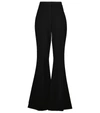 ELIE SAAB HIGH-RISE FLARED CRÊPE PANTS