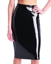 COMMANDO PERFECT PATENT FAUX-LEATHER MIDI SKIRT SHAPER