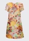 La Doublej Paisley-print Silk Swing Dress In Holi