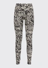 La Doublej Fauve Floral-print Leggings
