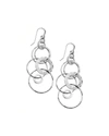 Ippolita Silver Multi-link Jet-set Earrings