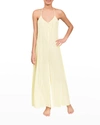 Everyday Ritual Kaitlyn Wide-leg Halter-neck Jumpsuit In Lemoncello