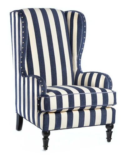 MACKENZIE-CHILDS MARQUEE CHENILLE WING CHAIR