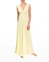 Everyday Ritual Amelia Empire-waist Nightgown In Lemoncello