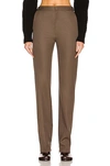 Bottega Veneta Grain De Poudre Stretch Trouser In Milkweed