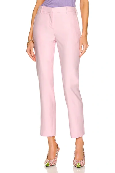Burberry Tailored Cut Out Ankle Trouser In Pink