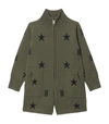 BURBERRY KIDS WOOL-BLEND STAR AND MONOGRAM PLAYSUIT (4-14 YEARS)