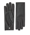 BURBERRY CASHMERE-LINED LEATHER GLOVES