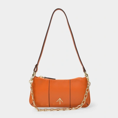 Manu Atelier Mini Pita Bag In Orange