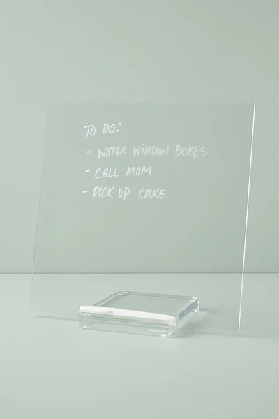 Russell + Hazel Acrylic Dry Erase Memo Tablet In Clear