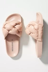 Bernardo Rylee Puffy Slides In Pink