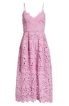 Astr The Label Lace Midi Dress In Light Orchid