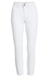 Lagence High Waist Skinny Ankle Jeans In Blanc
