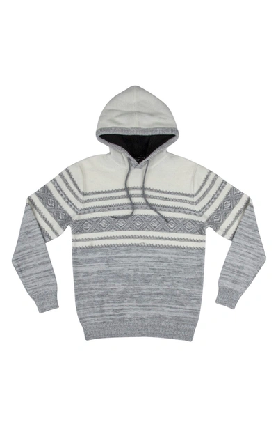 X-ray Stripe Pattern Hooded Sweatshirt In Grey