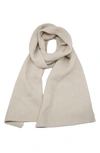 Portolano Solid Cashmere Scarf In Yogi Ivory