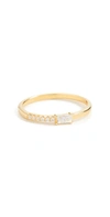 ADINAS JEWELS THIN BAGUETTE RING
