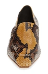 Aeyde Aurora Flat In Multi Snake Print